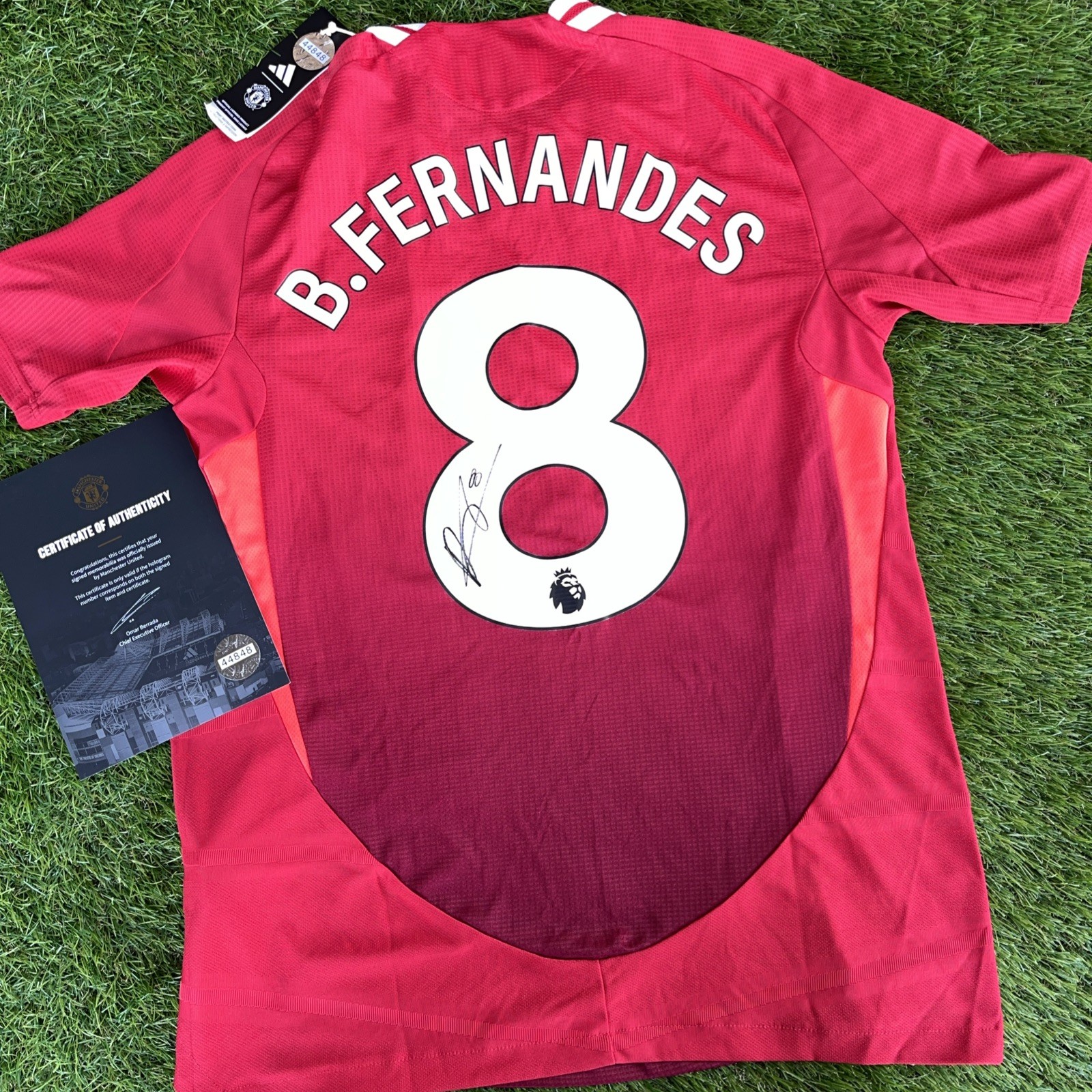 Manchester United 24/25 Home Shirt Signed by Bruno Fernandes COA  for sale on Ebay