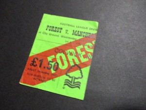 Nottingham Forest v Manchester United Match Ticket Wed 2nd April 1979/80 1st Div for sale on Ebay