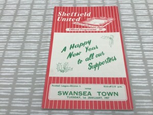 Sheffield United v Swansea Town 1956/57 Division 2 - 1st January 1957 for sale on Ebay