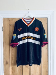 Rare Motherwell FC 1995/96 Match worn Away Shirt & Shorts Billy Davies #11 for sale on Ebay