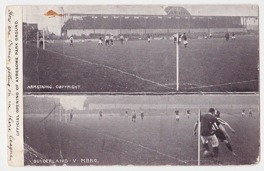 MIDDLESBROUGH AYRESOME PARK OFFICIAL OPENING OF THE FOOTBALL GROUND STADIUM for sale on Ebay