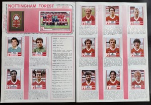NOTTINGHAM FOREST signed 1981 Panini Sticker Team set BRIAN CLOUGH PETER TAYLOR for sale on Ebay