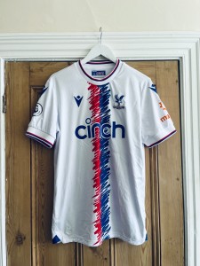 Odsonne Edouard #23 signed (match worn?) Crystal Palace 2022/23 away shirt for sale on Ebay