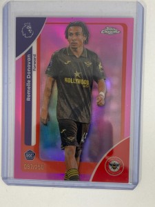 TOPPS PREMIER LEAGUE CHROME 2026 ROMELLE DONOVAN BRENTFORD PINK 97/250 for sale on Ebay