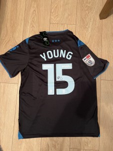 Ashley Young Signed Ipswich Town Shirt 2025/26 for sale on Ebay