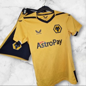 Wolves Kids Home Football Kit Shirt & Shorts JS 10–11 Years Downes 8 Castore for sale on Ebay
