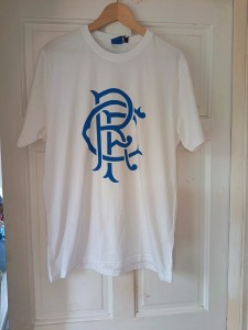 Ladies Glasgow Rangers White Tee Shirt Size Medium for sale on Ebay