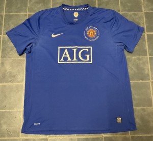 Manchester United 40th Anniversary Short Sleeve Third kit Shirt XXL for sale on Ebay