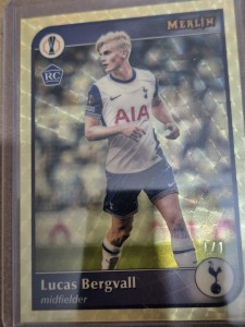 Topps Lucas Bergvall 1/1 Tottenham Hotspur Rookie Card for sale on Ebay
