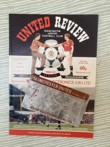 Manchester United v Aston Villa - Div 1 - with TICKET - 1986/87 for sale on Ebay
