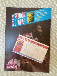 Aston Villa v Chelsea - FA Cup - with TICKET - 1986/87 for sale on Ebay