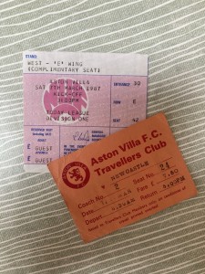 Newcastle United v Aston Villa - Div 1 - TICKET & TRAVEL TICKET - 1986/87 for sale on Ebay