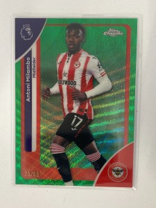 TOPPS PREMIER LEAGUE CHROME 2026 ANTONI MILAMBO BRENTFORD GREEN WAVE 73/99. for sale on Ebay