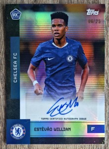 2025-26 Topps Estevao Willian Auto RC /25 Team Set Chelsea Rookie Autograph for sale on Ebay