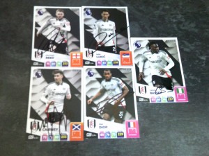Signed Fulham Trade Cards x 5 Panini Adrenalyn Premier League 2025 for sale on Ebay