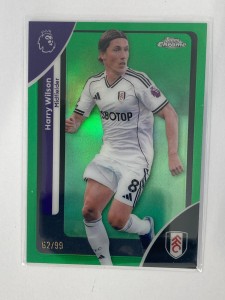 TOPPS PREMIER LEAGUE CHROME 2026 HARRY WILSON FULHAM GREEN 62/99. for sale on Ebay