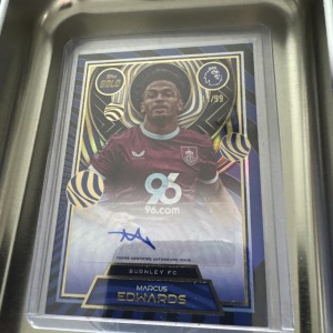 Topps Gold Premier League 2025/26 Marcus Edwards Auto /99 Burnley FC for sale on Ebay