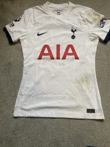 Tottenham Match Worn Royal Shirt for sale on Ebay