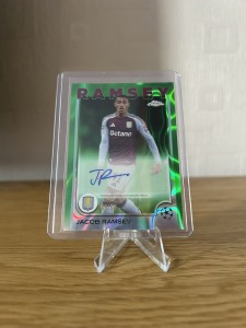Jacob Ramsey 98/99 Green wave Auto 2024-25 Topps Chrome Aston Villa for sale on Ebay