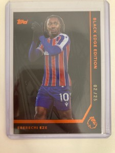 TOPPS FLAGSHIP 2025 EBERECHI EZE CRYSTAL PALACE BLACK EDGE 2/25. for sale on Ebay