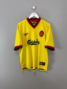 LIVERPOOL 1997/99 AWAY  SHIRT  (L)  REEBOK ORIGINAL VINTAGE FOOTBALL SHIRT for sale on Ebay