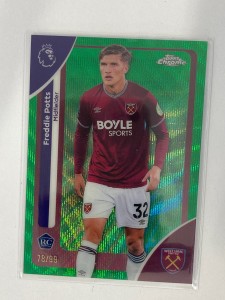 TOPPS PREMIER LEAGUE CHROME 2026 FREDDIE POTTS WEST HAM GREEN WAVE 78/99 for sale on Ebay