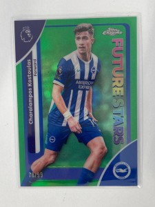 TOPPS PREMIER LEAGUE CHROME 2026 CHARALAMPOS KOSTAOULAS BRIGHTON GREEN 78/99. for sale on Ebay