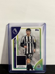 Lewis Miley Player Worn Patch Topps Premier League 25/26 Newcastle for sale on Ebay