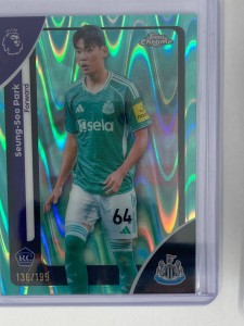 TOPPS PREMIER LEAGUE CHROME 25/26 SEUNG-SOO PARK NEWCASTLE AQUA RAYWAVE 136/199. for sale on Ebay