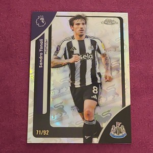 Topps Chrome Premier League 2026 Sandro Tonali 71/92 LogoFractor Newcastle Utd for sale on Ebay