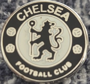 CHELSEA FC BADGE - SMALL CHELSEA CREST BADGE - BLACK  for sale on Ebay