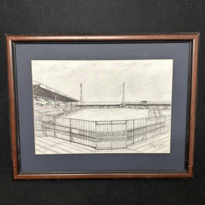 Burnden Park BWFC Framed Print David Crompton Signed Nat Lofthouse Bolton t6444 for sale on Ebay