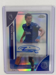 TOPPS PREMIER LEAGUE CHROME 2026 ILIMAN NDIAYE EVERTON AUTO BASE for sale on Ebay