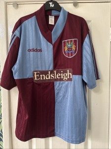 BURNLEY ENGLAND 1996/1998 HOME FOOTBALL SHIRT JERSEY ADIDAS SIZE L ADULT for sale on Ebay