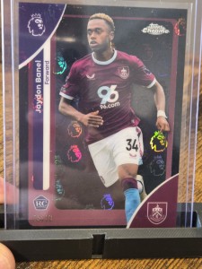 Topps Chrome EPL Logofractor Jaydon Banel Burnley 5/10 for sale on Ebay