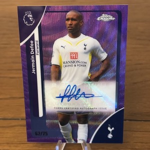 Jermaine Defoe Autograph. Topps Chrome 2025-26. 62/75. Tottenham for sale on Ebay