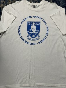 Sheffield Wednesday Play Off Final 2023 T- Shirt XL Mans SWFC  for sale on Ebay
