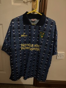 Mitre Norwich City 1994-1996 away football shirt (XL) for sale on Ebay