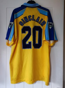 Chelsea Match Worn Away Shirt 1996-1997 Umbro Size XL Sinclair 20 for sale on Ebay