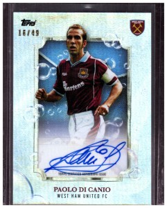 Paolo Di Canio Auto /49 2023-24 Topps West Ham United Team Set for sale on Ebay