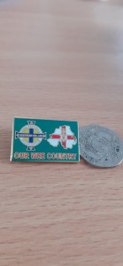 NORTHERN IRELAND FOOTBALL ASSOCIATION our wee country Badge  for sale on Ebay