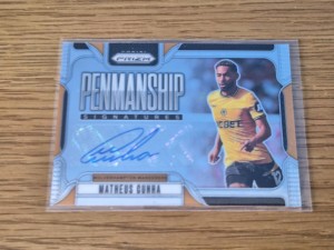 Panini Prizm 2024-25 Premier League Penmanship Matheus Cunha Wolves Auto for sale on Ebay