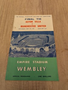 ASTON  VILLA    V  MANCHESTER   UNITED    FA CUP FINAL  1957 for sale on Ebay
