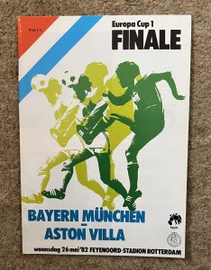 1982 European Cup Final - Bayern Munich v Aston Villa - 26/5-82 Original for sale on Ebay