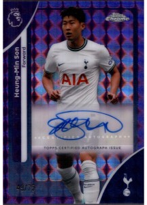 Heung-Min Son Auto /75 2025-26 Topps Chrome Premier League Tottenham Hotspur for sale on Ebay