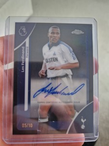 05/10 2026 Topps Chrome Premier League Les Ferdinand Auto 05/10 Tottenham Spurs  for sale on Ebay