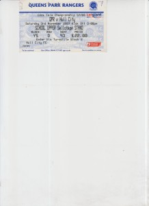 3  11  07  QPR  v  Hull   City         match  ticket for sale on Ebay