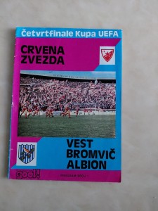 CRVENA ZVEZDA V WEST BROMWICH ALBION for sale on Ebay