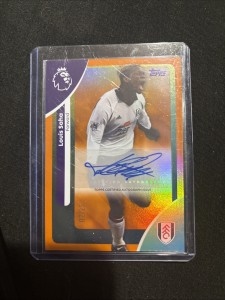 Louis Saha Auto Numbered 24/25 TOPPS - Fulham Premier League /25 man united  for sale on Ebay