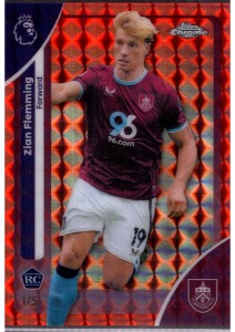 Zian Flemming RC /5 2025-26 Topps Chrome Premier League Burnley for sale on Ebay